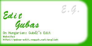 edit gubas business card